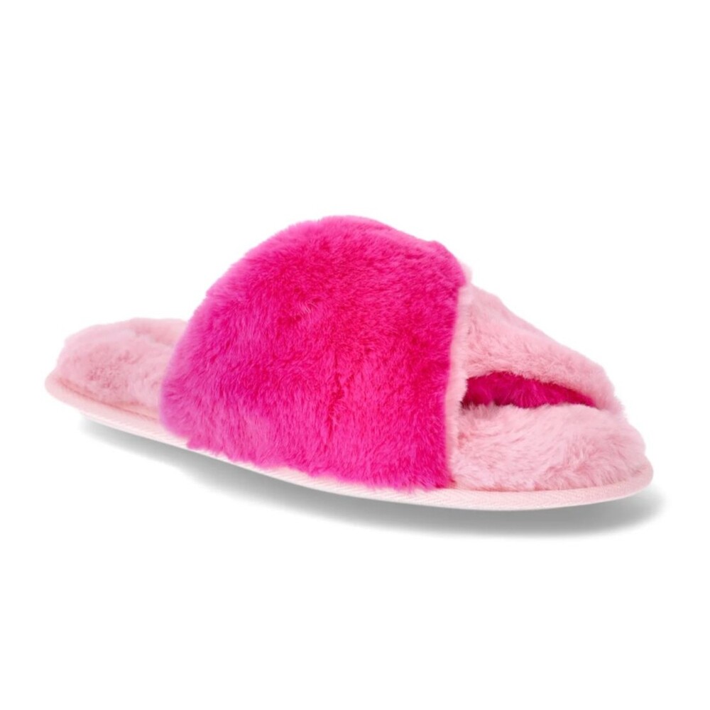 Rachel Roy Pink Slides Slippers Memory Foam Indoor Outdoor Sole Size M 7-8 NWT